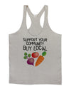 Support Your Community - Buy Local Mens String Tank Top-Men's String Tank Tops-LOBBO-Light-Gray-Small-Davson Sales