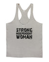 Strong Independent Woman Mens String Tank Top-Men's String Tank Tops-LOBBO-Light-Gray-Small-Davson Sales