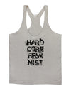 Hardcore Feminist Mens String Tank Top-Men's String Tank Tops-LOBBO-Light-Gray-Small-Davson Sales