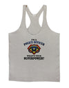 Police Officer - Superpower Mens String Tank Top-Men's String Tank Tops-LOBBO-Light-Gray-Small-Davson Sales