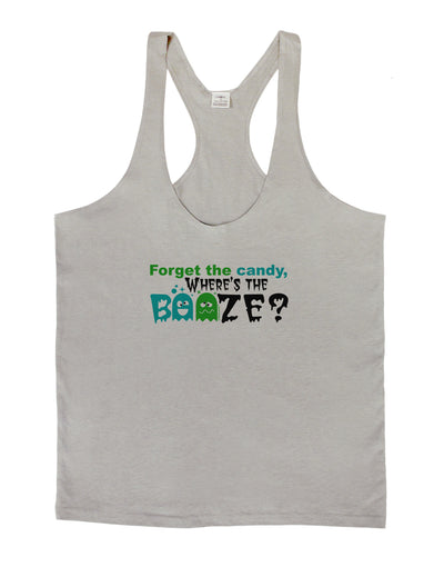 TooLoud Where's The Booze Mens String Tank Top-Men's String Tank Tops-LOBBO-Light-Gray-Small-Davson Sales