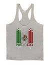 Mexican Flag Levels - Cinco De Mayo Text Mens String Tank Top-Men's String Tank Tops-LOBBO-Light-Gray-Small-Davson Sales