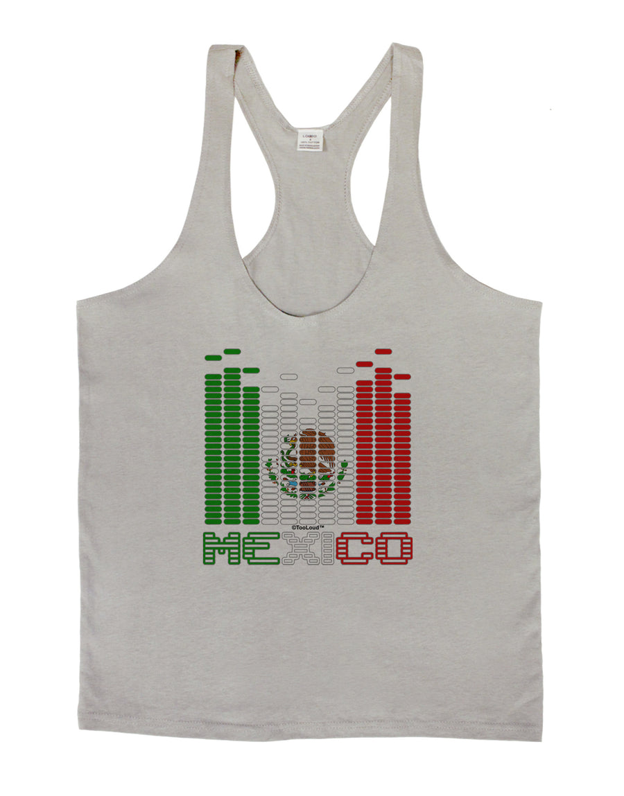 Mexican Flag Levels - Cinco De Mayo Text Mens String Tank Top-Men's String Tank Tops-LOBBO-White-Small-Davson Sales