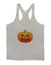 Jack-O-Lantern Watercolor Mens String Tank Top-Men's String Tank Tops-LOBBO-Light-Gray-Small-Davson Sales