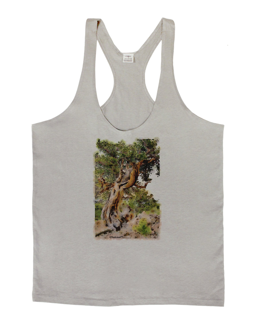 Bristlecone Pines Mens String Tank Top-Men's String Tank Tops-LOBBO-White-Small-Davson Sales