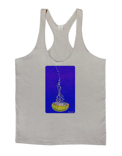 Solo Jellyfish Watercolor Mens String Tank Top-Men's String Tank Tops-LOBBO-Light-Gray-Small-Davson Sales