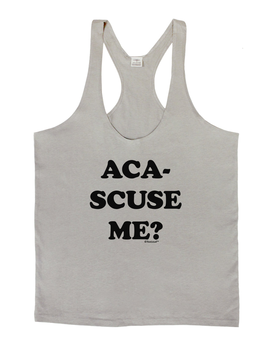 Aca-Scuse Me Mens String Tank Top-Men's String Tank Tops-LOBBO-White-Small-Davson Sales