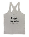 I Love My Wife - Bar Mens String Tank Top-Men's String Tank Tops-LOBBO-Light-Gray-Small-Davson Sales