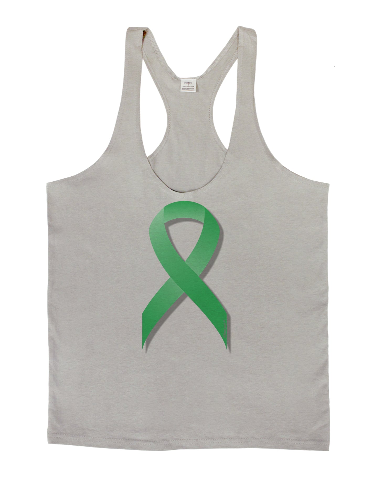 Celiac Disease Awareness Ribbon - Light Green Mens String Tank Top-Men's String Tank Tops-LOBBO-Light-Gray-Small-Davson Sales