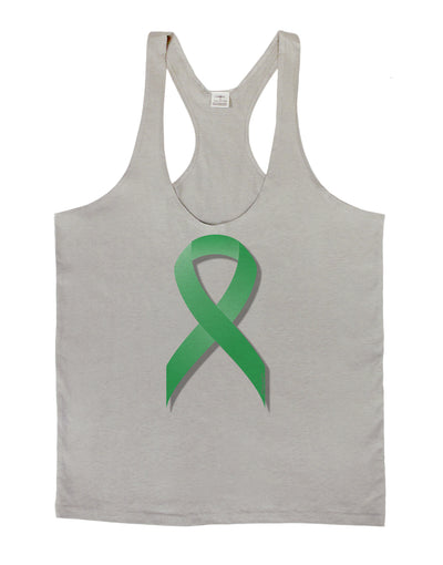 Celiac Disease Awareness Ribbon - Light Green Mens String Tank Top-Men's String Tank Tops-LOBBO-Light-Gray-Small-Davson Sales