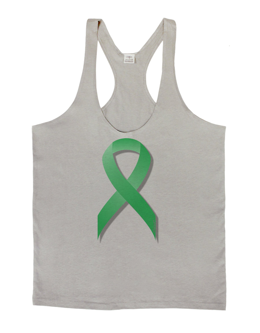 Celiac Disease Awareness Ribbon - Light Green Mens String Tank Top-Men's String Tank Tops-LOBBO-White-Small-Davson Sales