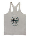 Pisces Symbol Mens String Tank Top-Men's String Tank Tops-LOBBO-Light-Gray-Small-Davson Sales