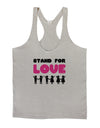 Stand For Love Pink Mens String Tank Top-Men's String Tank Tops-LOBBO-Light-Gray-Small-Davson Sales