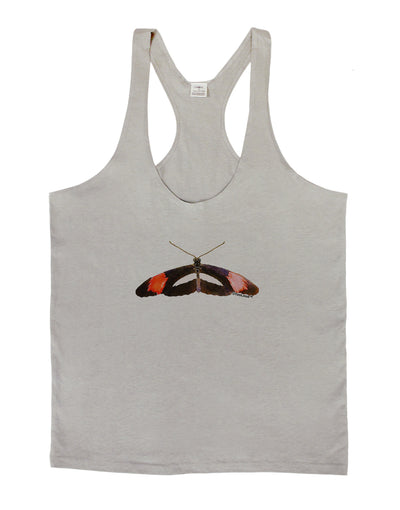 TooLoud Watercolor Butterfly Black Mens String Tank Top-Men's String Tank Tops-LOBBO-Light-Gray-Small-Davson Sales