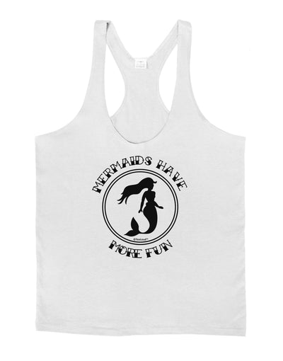 Mermaids Have More Fun Mens String Tank Top-Men's String Tank Tops-LOBBO-White-Small-Davson Sales