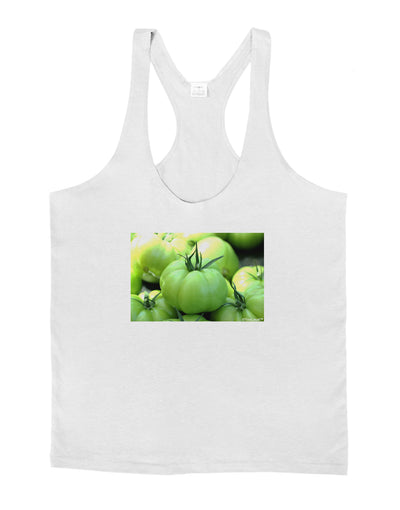 Buy Local - Green Tomatoes Mens String Tank Top-Men's String Tank Tops-LOBBO-White-Small-Davson Sales