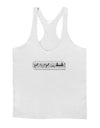 Table Flip Text Bubble Mens String Tank Top-Men's String Tank Tops-LOBBO-White-Small-Davson Sales