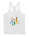 Three Mermaids Mens String Tank Top-Men's String Tank Tops-LOBBO-White-Small-Davson Sales