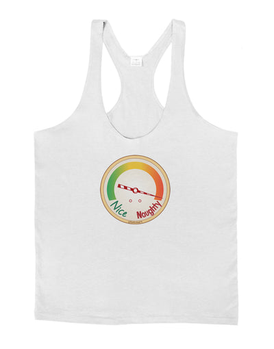 Naughty or Nice Meter Naughty Mens String Tank Top-Men's String Tank Tops-LOBBO-White-Small-Davson Sales