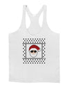 Cool Santa Christmas Sweater Mens String Tank Top-Men's String Tank Tops-LOBBO-White-Small-Davson Sales