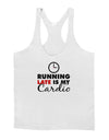 Running Late Is My Cardio Mens String Tank Top-Men's String Tank Tops-LOBBO-White-Small-Davson Sales