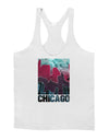 Chicago Abstract 2 Mens String Tank Top-Men's String Tank Tops-LOBBO-White-X-Large-Davson Sales