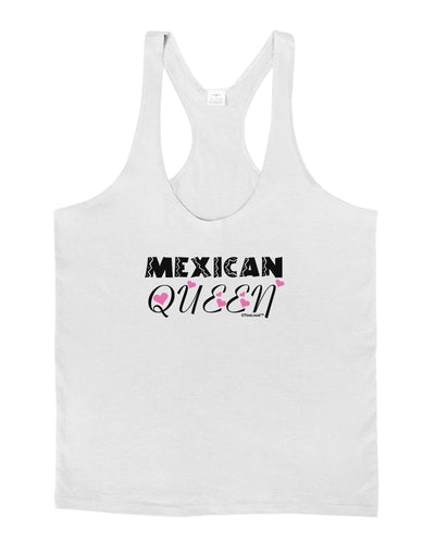 Mexican Queen - Cinco de Mayo Mens String Tank Top-Men's String Tank Tops-LOBBO-White-Small-Davson Sales