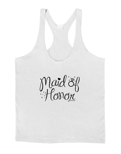 Maid of Honor - Diamond Ring Design Mens String Tank Top-Men's String Tank Tops-LOBBO-White-Small-Davson Sales