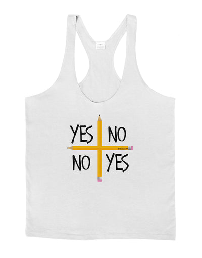 Charlie Charlie Challenge Mens String Tank Top-Men's String Tank Tops-LOBBO-White-Small-Davson Sales