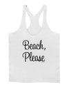 Beach Please Mens String Tank Top-Men's String Tank Tops-LOBBO-White-Small-Davson Sales