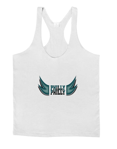 Philly Philly Funny Beer Drinking Mens String Tank Top by TooLoud-LOBBO-White-Small-Davson Sales