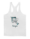 Scorpio Symbol Mens String Tank Top-Men's String Tank Tops-LOBBO-White-Small-Davson Sales