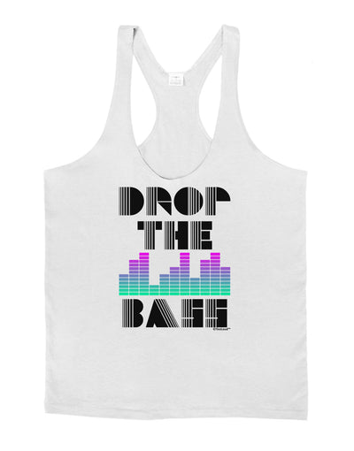 Drop the Bass Mens String Tank Top-Men's String Tank Tops-LOBBO-White-Small-Davson Sales