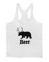 Beer Animal Mens String Tank Top-Men's String Tank Tops-LOBBO-White-Small-Davson Sales