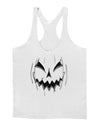 Halloween Scary Evil Jack O Lantern Pumpkin Mens String Tank Top-Men's String Tank Tops-LOBBO-White-Small-Davson Sales