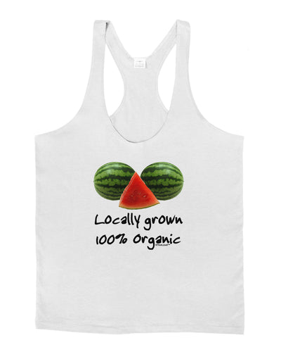 Locally Grown Organic Melons Mens String Tank Top-Men's String Tank Tops-LOBBO-White-Small-Davson Sales