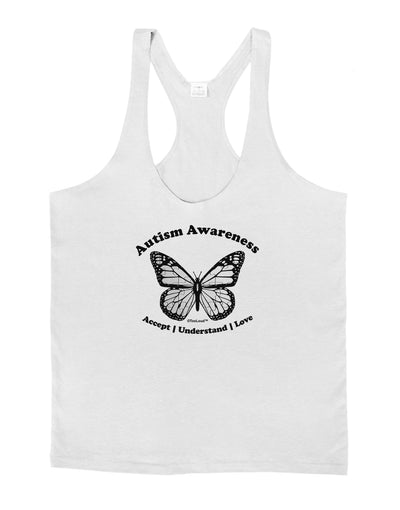 Autism Awareness - Puzzle Piece Butterfly 2 Mens String Tank Top