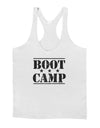 Bootcamp Large distressed Text Mens String Tank Top
