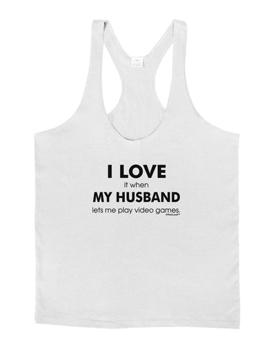 I Love My Husband Videogames Mens String Tank Top-Men's String Tank Tops-LOBBO-White-Small-Davson Sales