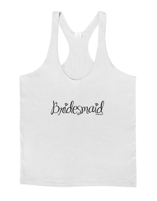 Bridesmaid Design - Diamonds Mens String Tank Top-Men's String Tank Tops-LOBBO-White-Small-Davson Sales