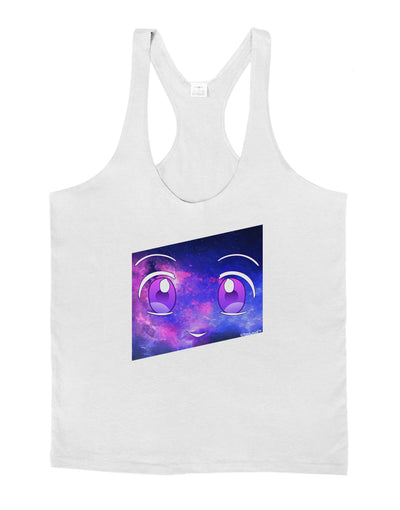 Cute Cosmic Eyes Mens String Tank Top-Men's String Tank Tops-LOBBO-White-Small-Davson Sales