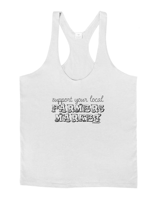 Support Your Local Farmers Market Mens String Tank Top-Men's String Tank Tops-LOBBO-White-Small-Davson Sales