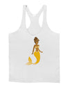 Mermaid Design - Yellow Mens String Tank Top-Men's String Tank Tops-LOBBO-White-Small-Davson Sales