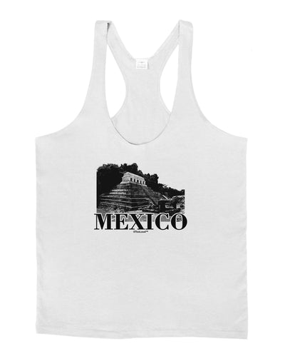 Mexico - Temple No 2 Mens String Tank Top-Men's String Tank Tops-LOBBO-White-Small-Davson Sales