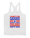 I Don't Do Cardio Because These Colors Don't Run Mens String Tank Top-Men's String Tank Tops-LOBBO-White-Small-Davson Sales