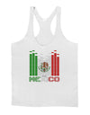 Mexican Flag Levels - Cinco De Mayo Text Mens String Tank Top-Men's String Tank Tops-LOBBO-White-Small-Davson Sales