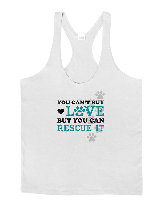 Can't Buy Love Rescue It Mens String Tank Top-Men's String Tank Tops-LOBBO-White-Small-Davson Sales