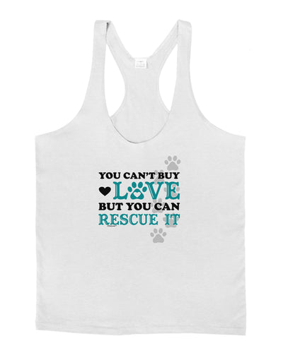 Can't Buy Love Rescue It Mens String Tank Top-Men's String Tank Tops-LOBBO-White-Small-Davson Sales