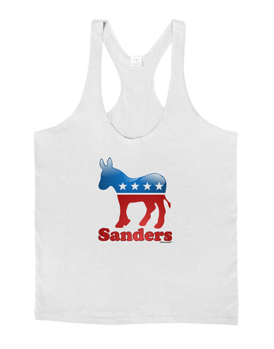 Sanders Bubble Symbol Mens String Tank Top-Men's String Tank Tops-LOBBO-White-Small-Davson Sales