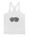 I Am Against Patriarchy Mens String Tank Top-Men's String Tank Tops-LOBBO-White-Small-Davson Sales